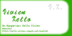 vivien kello business card